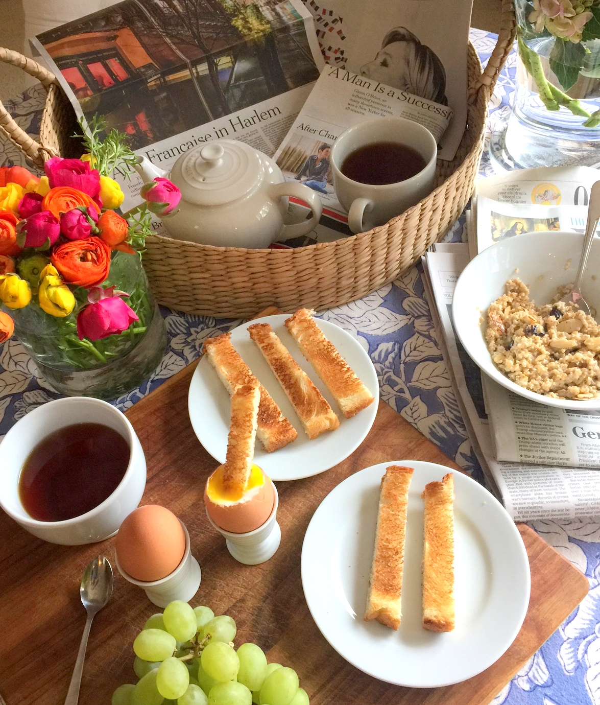 A Simple French Breakfast: Soft Boiled Œufs et Mouillettes Pour Deux