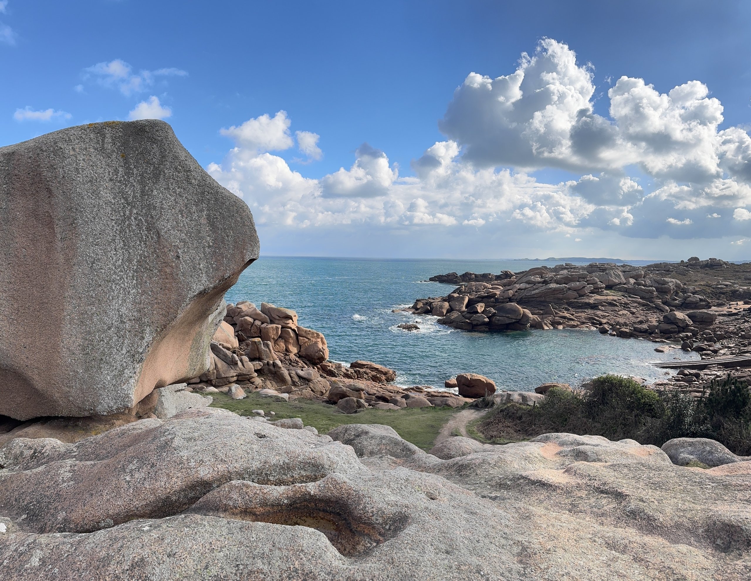 Bestpinkboulderinletoceanbluesky